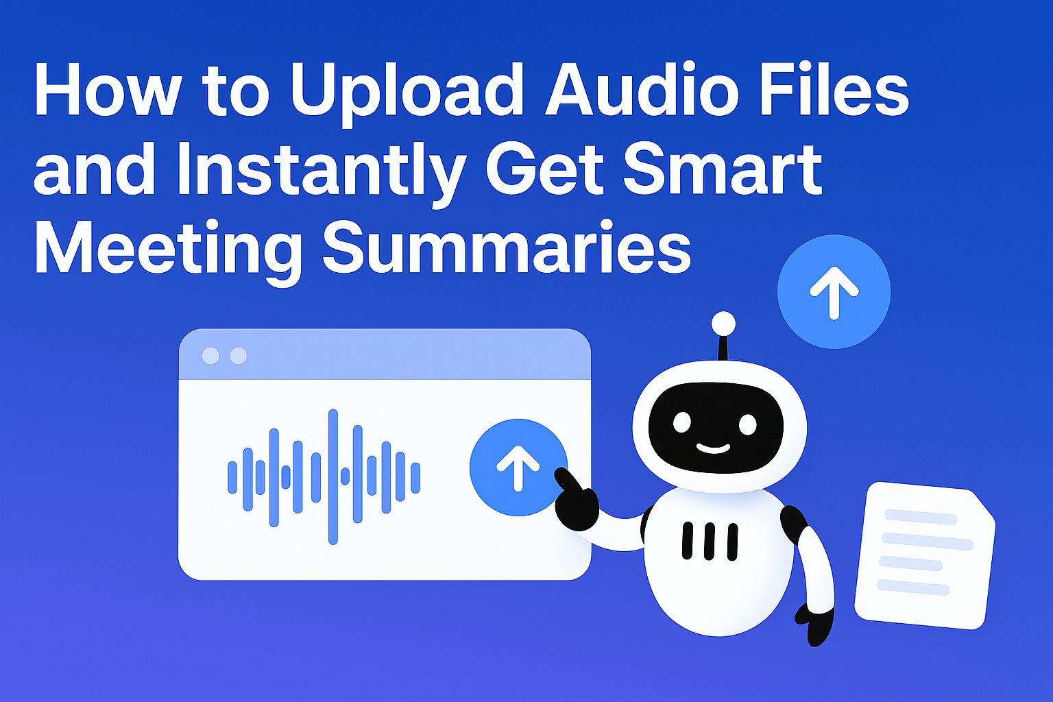 How to Upload Audio Files and Instantly Get Smart Meeting Summaries
